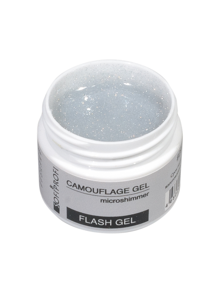 Гель камуфлирующий с микрошиммером Тон 2902 Sofiprofi CAMOUFLAGE GEL Flash Gel, 15 мл